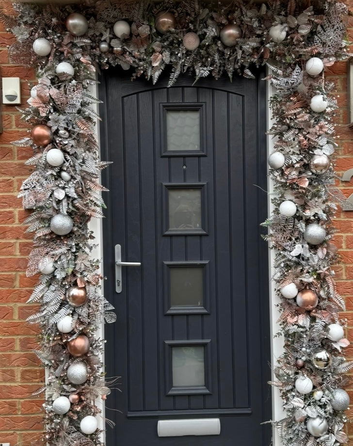 Christmas Flower runners/garlands