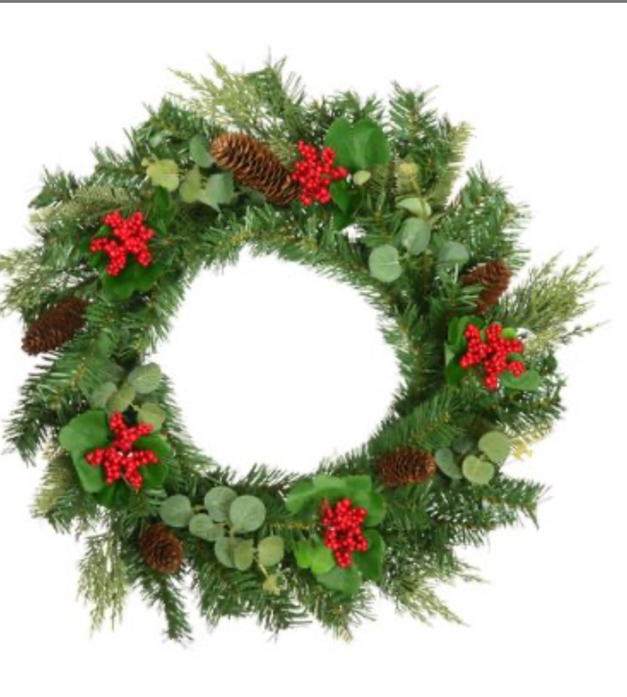 Christmas wreaths made with Luxury Artificial Flowers