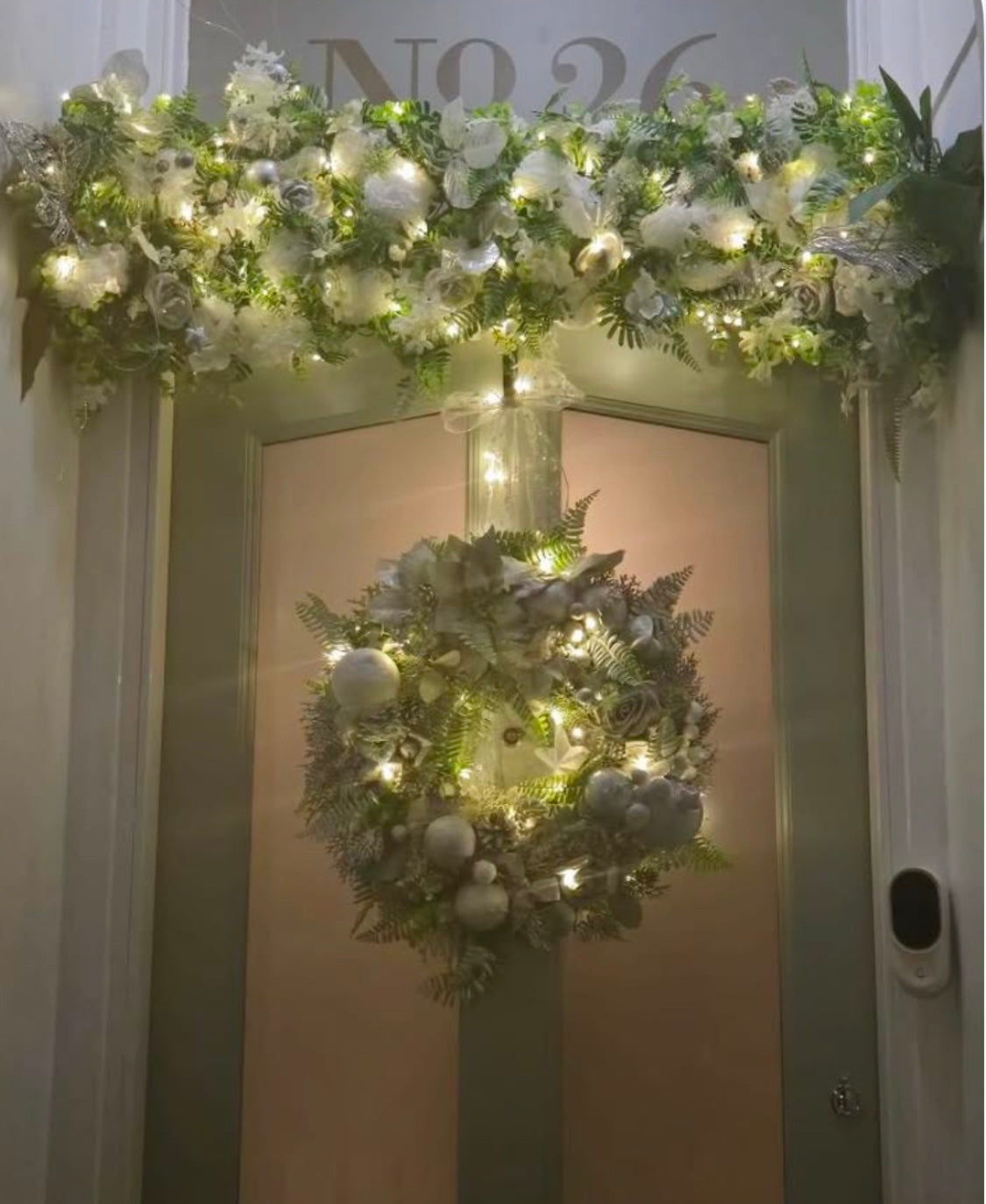 Christmas Flower runners/garlands