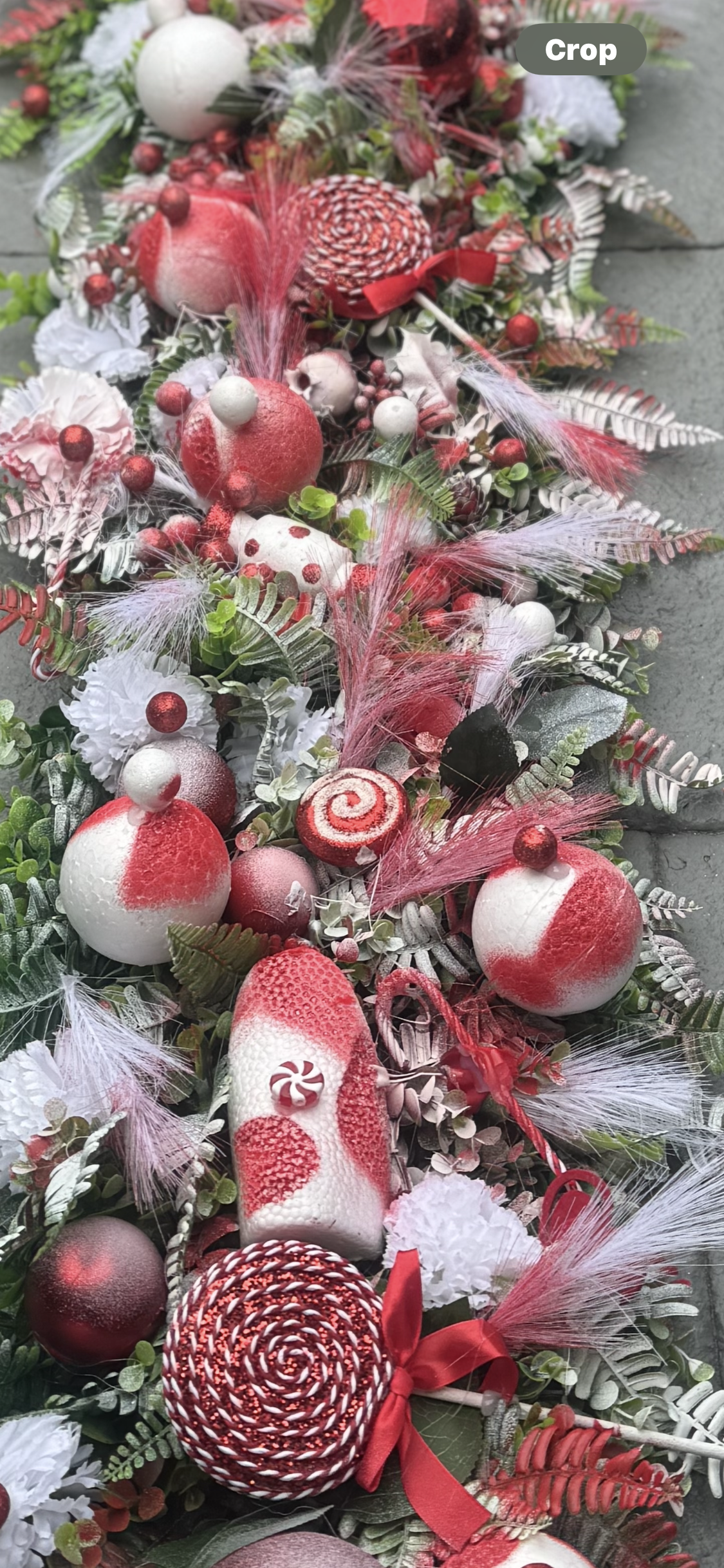 Christmas Flower runners/garlands