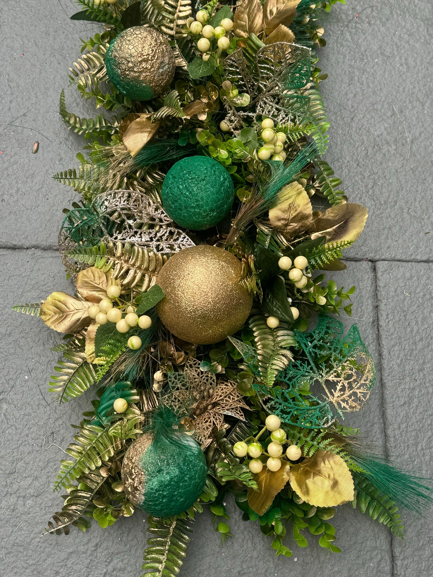 Christmas Flower runners/garlands