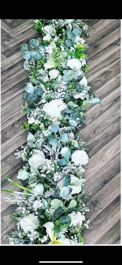 Christmas Flower runners/garlands