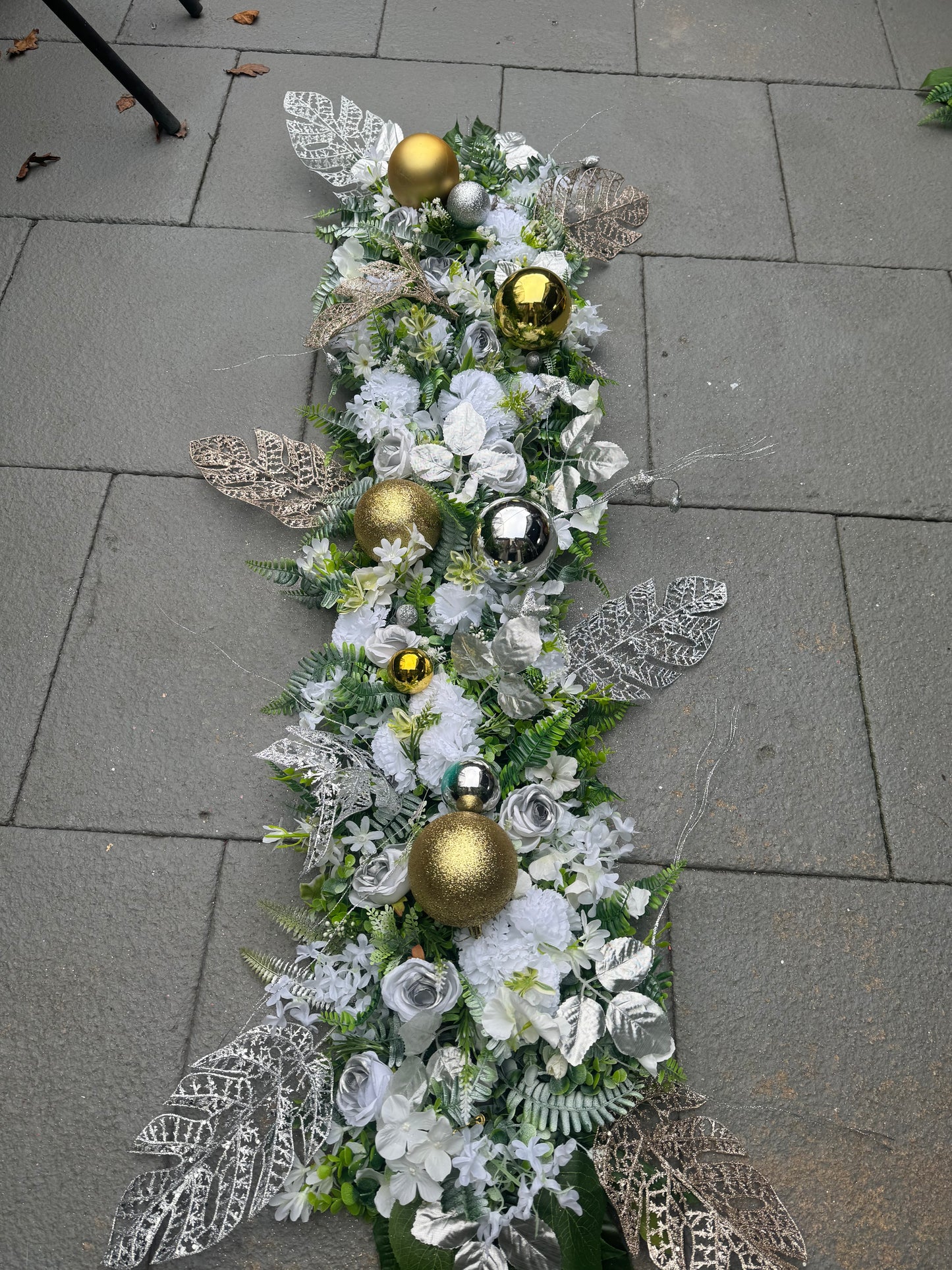 Christmas Flower runners/garlands