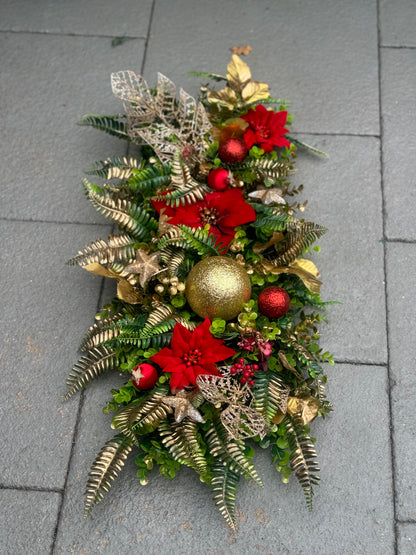 Christmas Flower runners/garlands