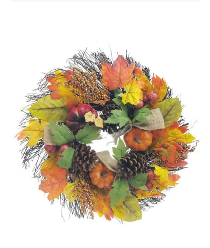 Autumn Wreaths made with Luxury Artificial Flowers