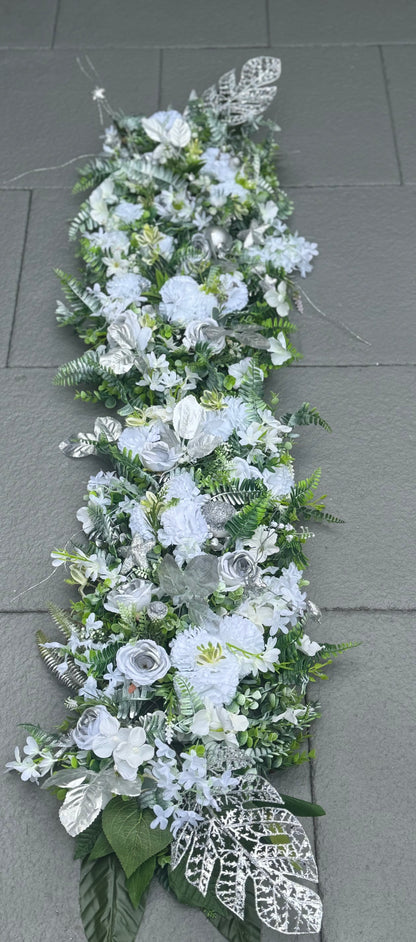 Christmas Flower runners/garlands