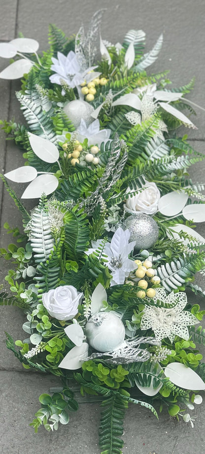 Christmas Flower runners/garlands