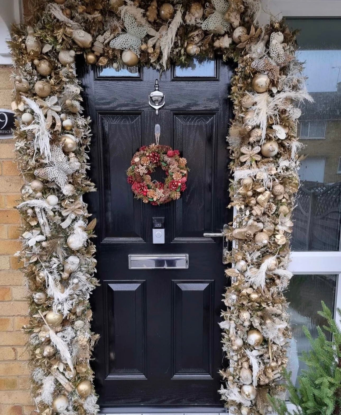 Christmas Flower runners/garlands