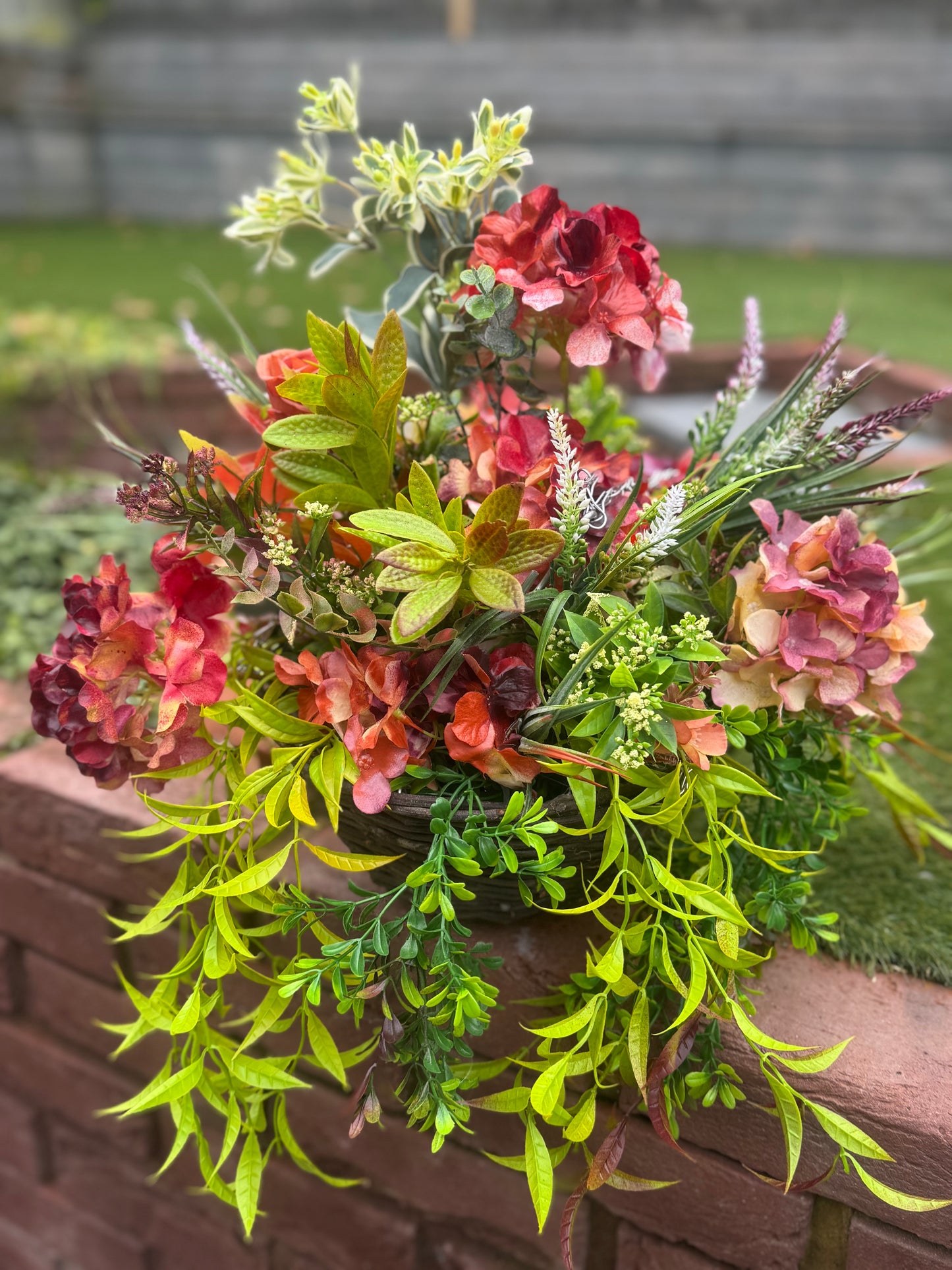 Autumn hanging basket