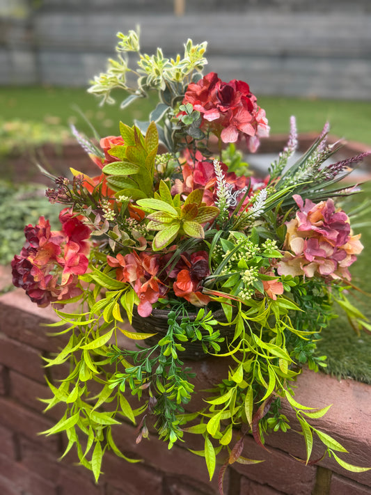 Autumn hanging basket