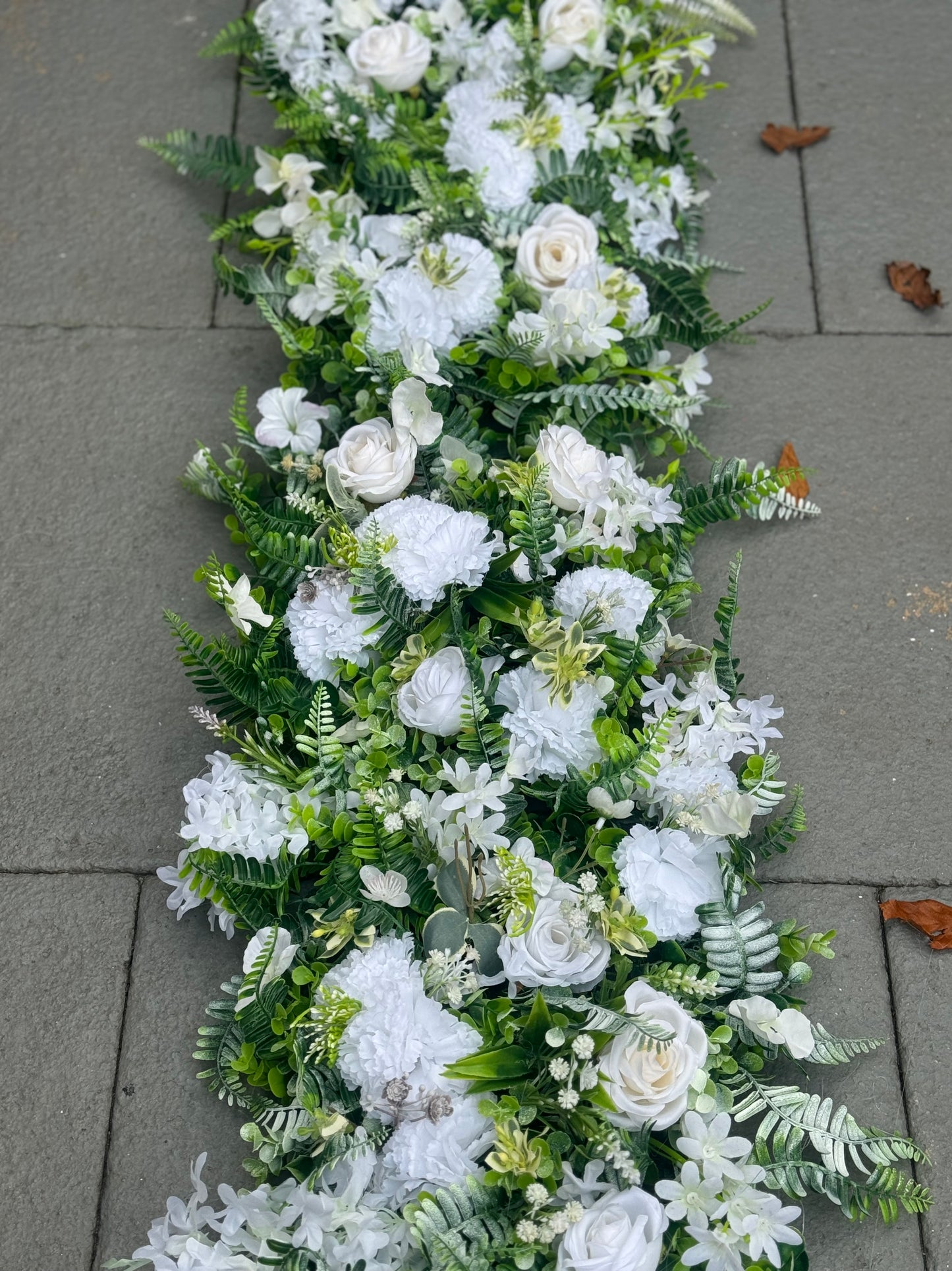 Christmas Flower runners/garlands