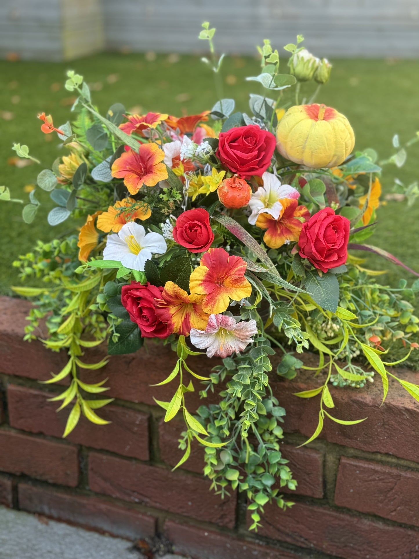 Autumn hanging basket