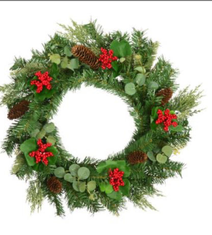 Christmas wreaths made with  Luxury Artificial Flowers