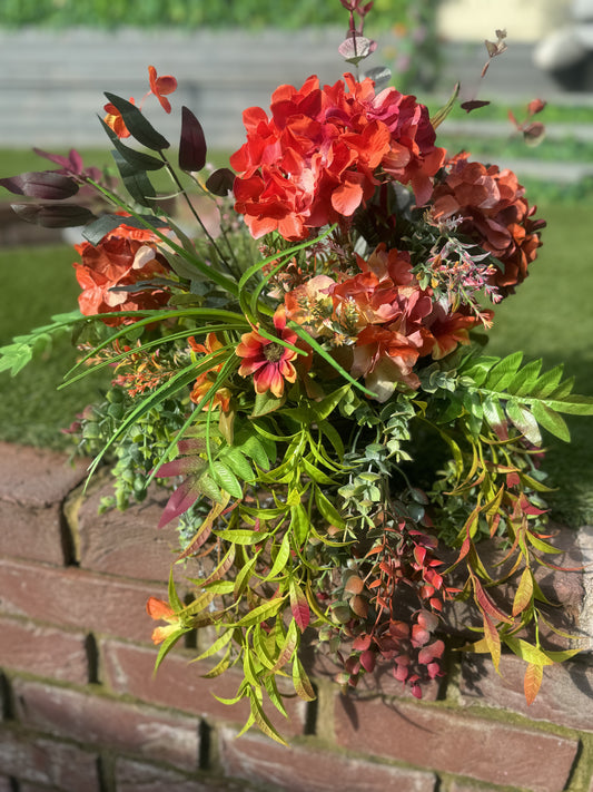 Autumn hanging basket