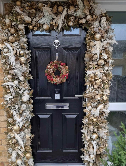Christmas Flower runners/garlands