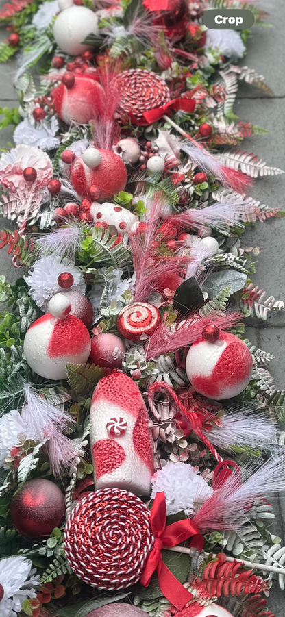 Christmas Flower runners/garlands